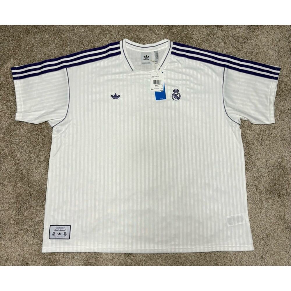 NWT Adidas Originals Real Madrid Terrace Icons Jersey JF2581 Size 2XL